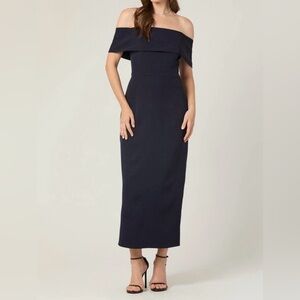 Shoshanna Midnight Avril Dress - Navy